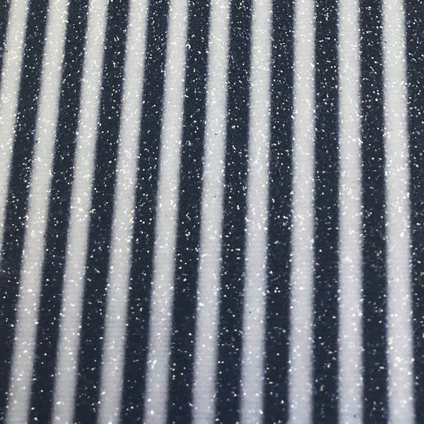Stripe Glitter Wallpaper - Black & White | Glitter Walls