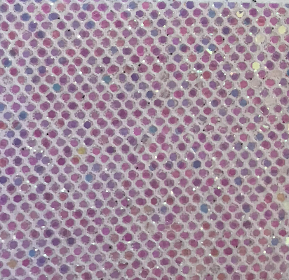 Fishnet Sequin Glitter Wallpaper - White Iris Pink | Glitter Walls