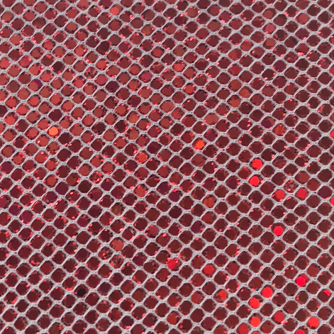 Fishnet Sequin Glitter Wallpaper - White Red Hologram | Glitter Walls
