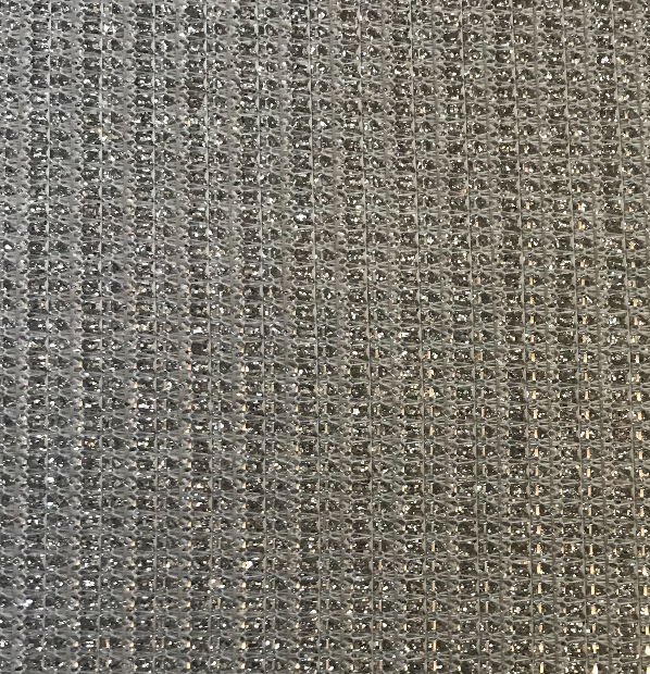 Glitter Threads Fabric Wallpaper - White Silver Ice | Glitter Walls