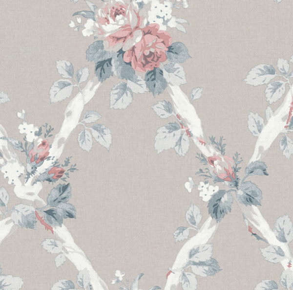 Laura Ashley Elwyn Dove Grey Wallcovering