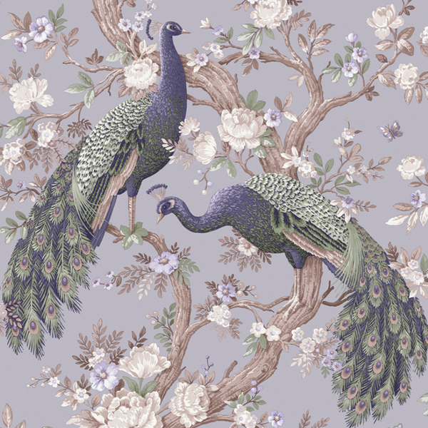 Laura Ashley Belvedere Pale Iris Wallcovering