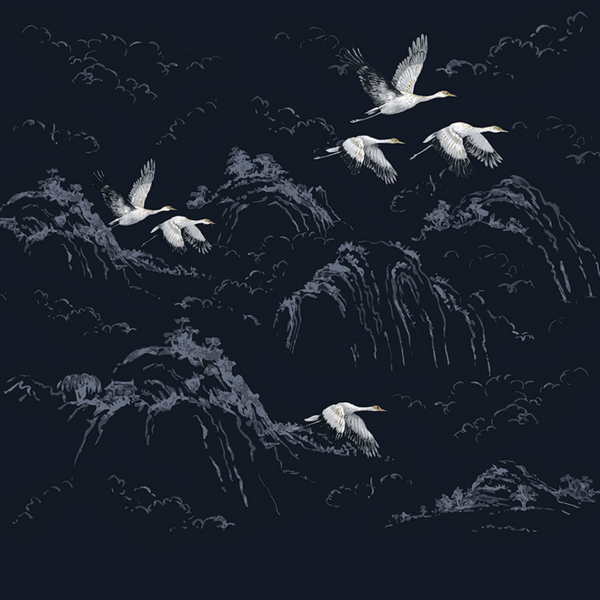 Laura Ashley Animalia Midnight Mural