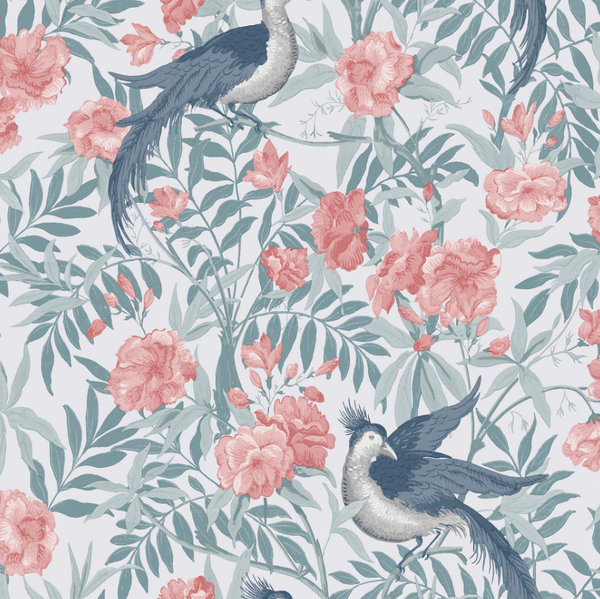 Laura Ashley Osterley Rosewood Wallcovering
