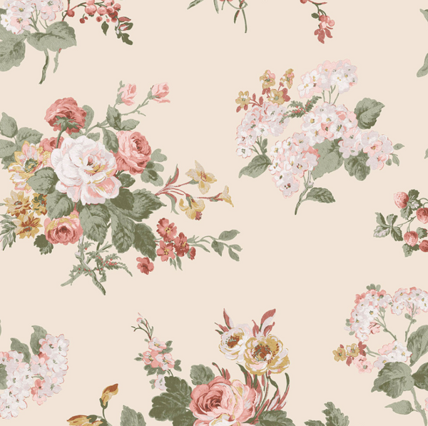 Laura Ashley Rosemore Pale Sable Wallcovering