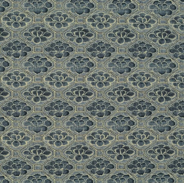 Belton Floral (Nakuru) Indigo Blue - Beige Fabric | Ralph Lauren