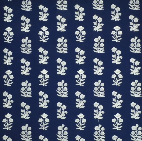 Blue Grotto Embroided Royal Blue - Navy Fabric | Ralph Lauren