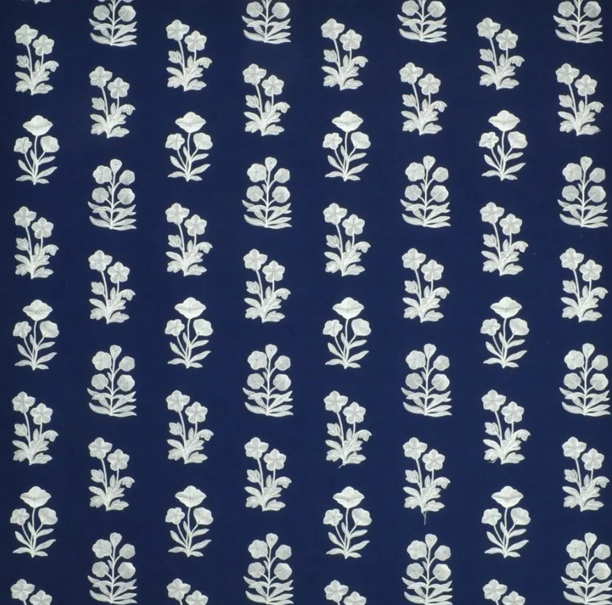 Blue Grotto Embroided - Royal Blue | Ralph Lauren Fabric
