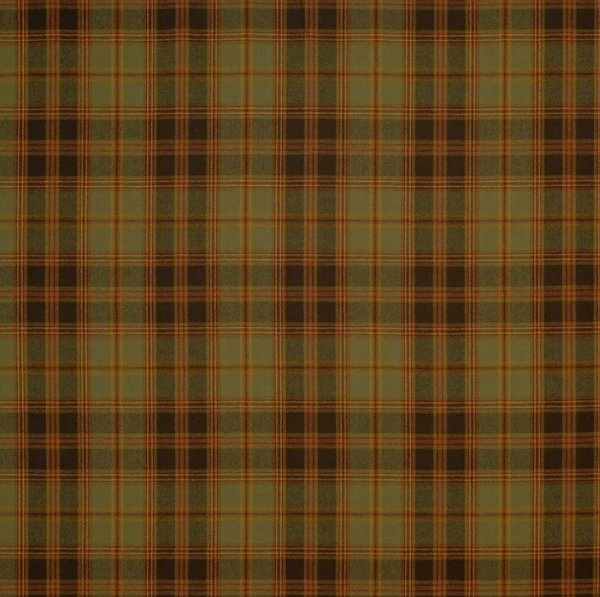 Dugald Plaid Chestnut Brown - Olive Green Fabric | Ralph Lauren