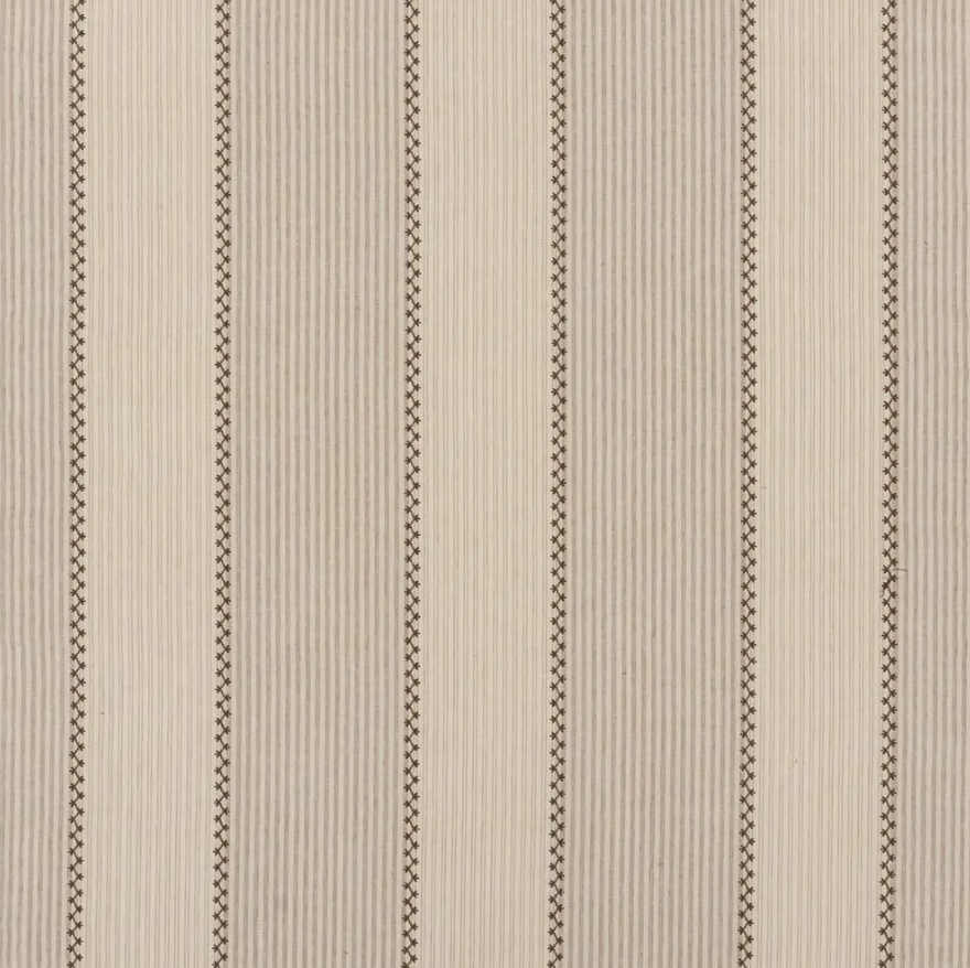 Carleigh Embroided Ticking - Tumbleweed | Ralph Lauren Fabric