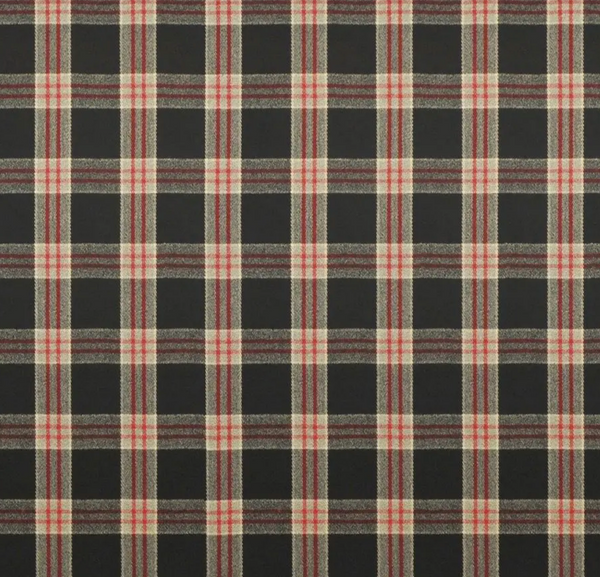 Refinery Plaid Cinder - Charcoal Gray Fabric | Ralph Lauren