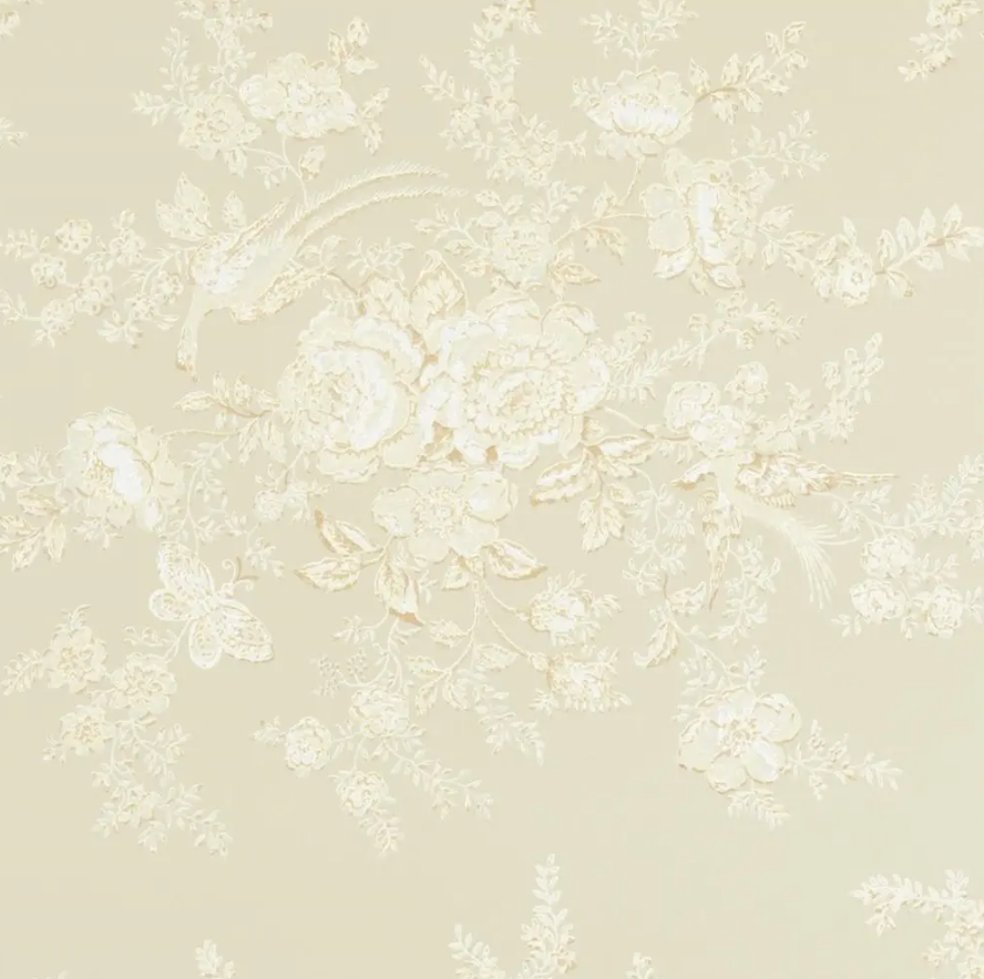 Vintage Dauphine  Laurel Wallpaper |    Ralph Lauren