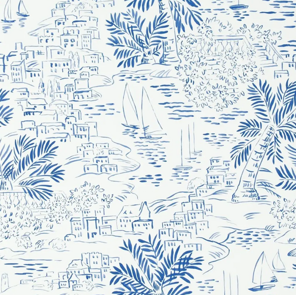 Homeport Novelty  Marine Wallpaper |    Ralph Lauren