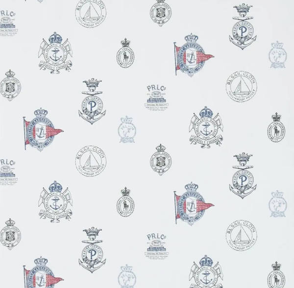 Rowthorne Crest - - White Wallcovering | Ralph Lauren