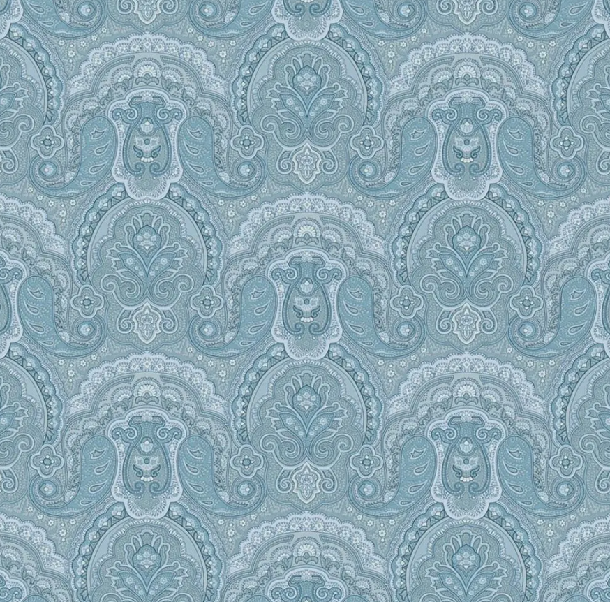 Crayford Paisley  Light Blue Wallpaper |    Ralph Lauren