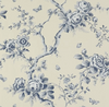 Ashfield Floral  Sapphire Wallpaper |    Ralph Lauren