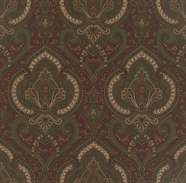 Castlehead Paisley - - Chestnut Wallcovering | Ralph Lauren