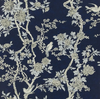 Marlowe Floral  Prussian Blue Wallpaper |    Ralph Lauren