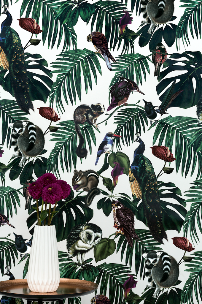 Amazonia - Light Jungle Wallpaper - Designer Wallcoverings and Fabrics
