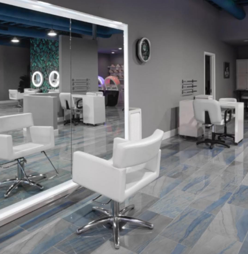 Chanteuse Big Butterflies - Turquoise Blue - Designer Wallcoverings and Fabrics