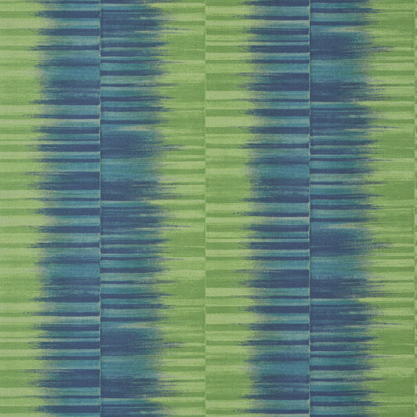 Mekong Stripe Green and Blue - Green and Blue Wallcovering | Thibaut