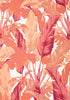 Traveler's Palm Wallpaper - Pink and Coral - Designer Wallcoverings and Fabrics