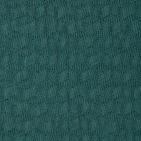 Milano Square Teal - Teal Wallcovering | Thibaut