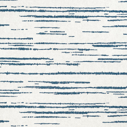 Echo Blue on White - Blue on White Wallcovering | Thibaut