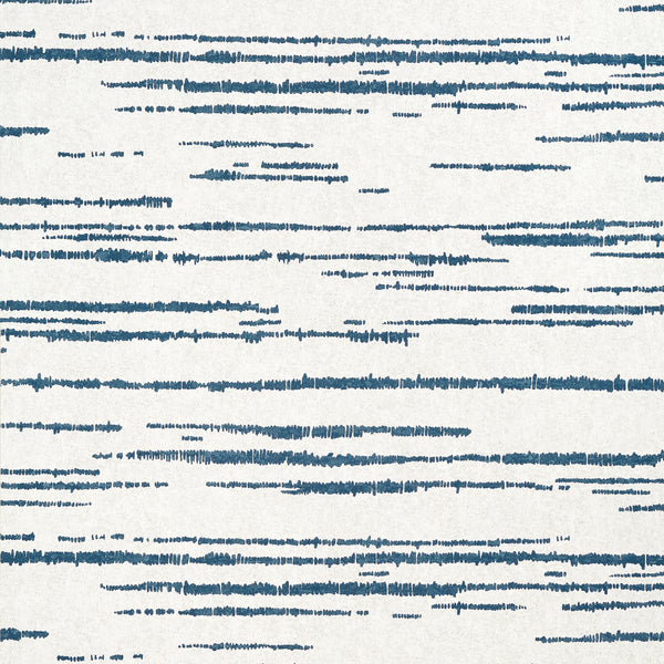 Echo Blue on White - Blue on White Wallcovering | Thibaut