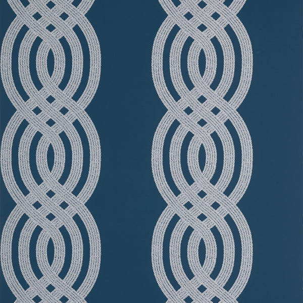 Braid Navy - Navy Wallcovering | Thibaut