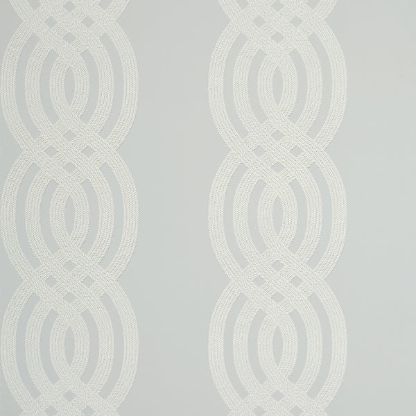 Braid Grey - Grey Wallcovering | Thibaut