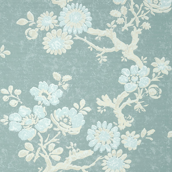 Claudette Robin's Egg - Robin's Egg Wallcovering | Thibaut