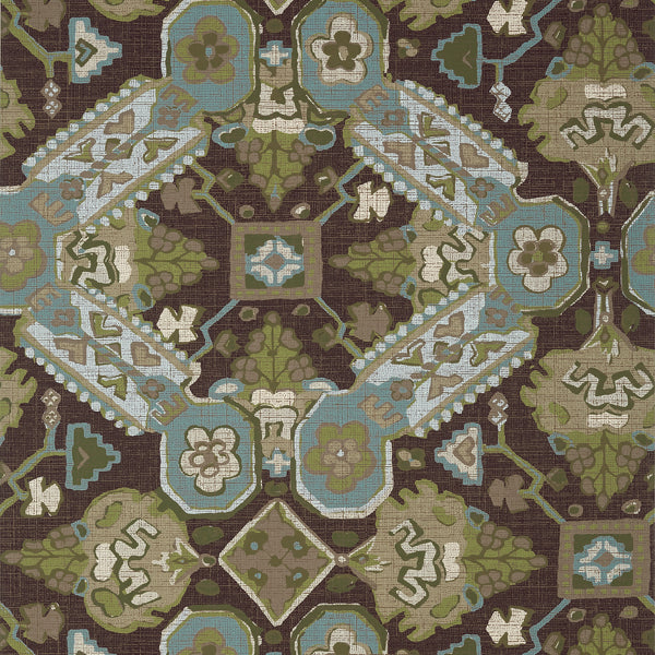 Persian Carpet Brown - Brown Wallcovering | Thibaut