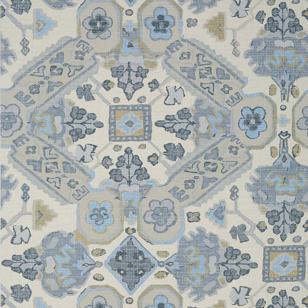 Persian Carpet Grey and Beige - Grey and Beige Wallcovering | Thibaut