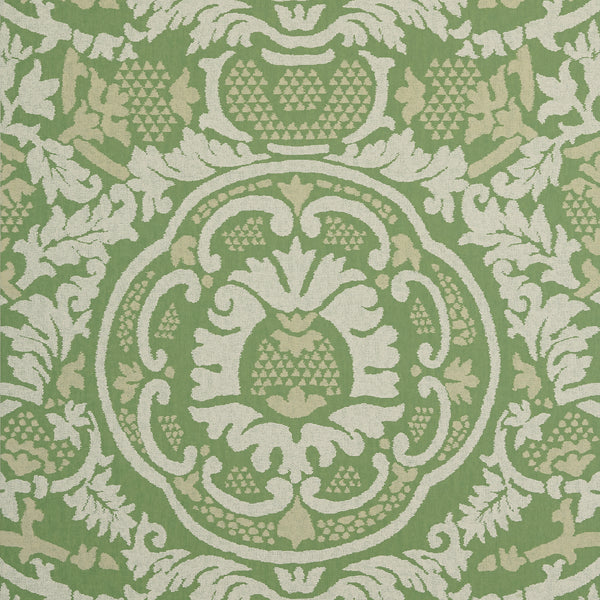 Earl Damask Green - Green Wallcovering | Thibaut