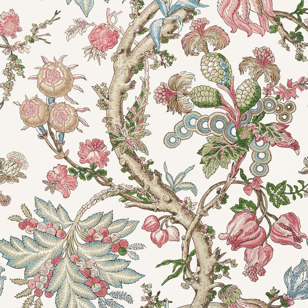 Chatelain Pink - Pink Wallcovering | Thibaut