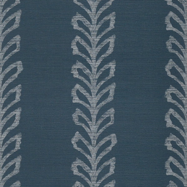 Evia Navy - Navy Wallcovering | Thibaut