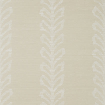 Evia Light Taupe and White - Beige Wallcovering | Thibaut