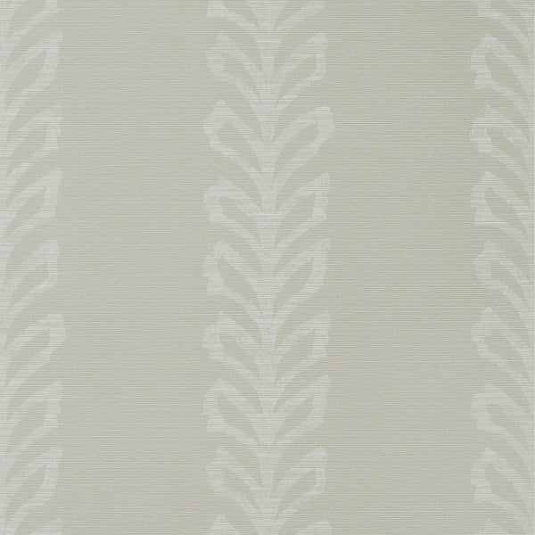 Evia Grey and White - Grey and White Wallcovering | Thibaut