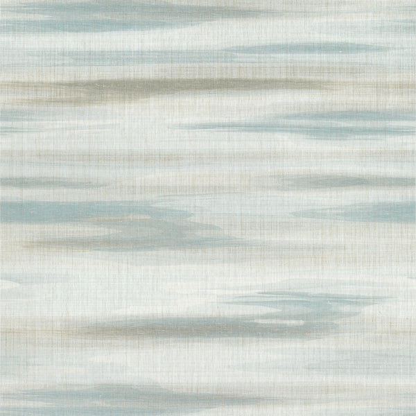 Equinox Spa Blue and Beige - Spa Blue and Beige Wallcovering | Thibaut