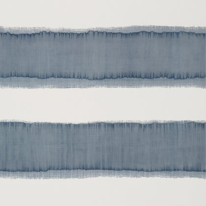 Mizu Stripe Slate Blue - Slate Blue Wallcovering | Thibaut