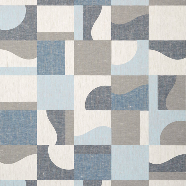 Colored Blocks Blue - Blue Wallcovering | Thibaut