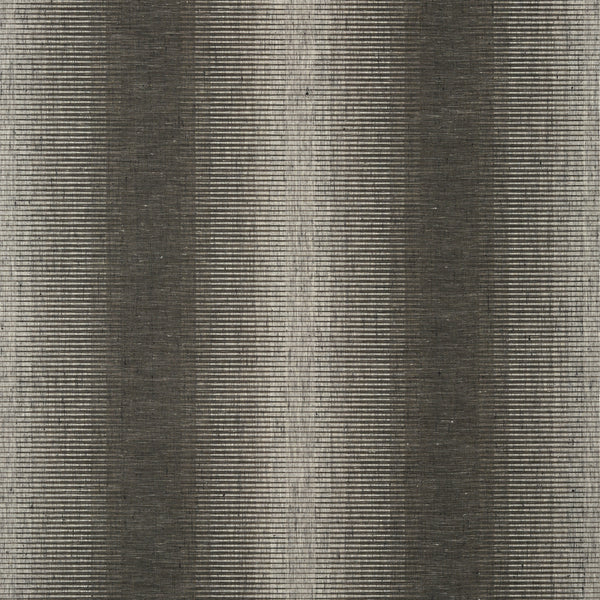 Bozeman Stripe Black - Black Natural Wallcovering | Thibaut