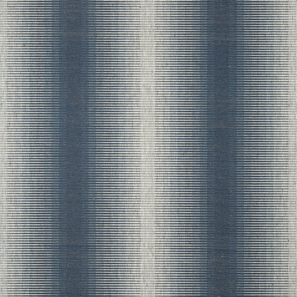 Bozeman Stripe Navy - Navy Natural Wallcovering | Thibaut
