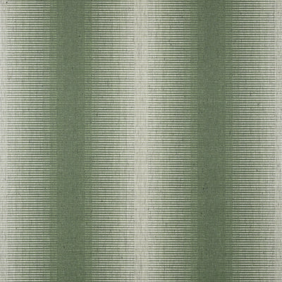 Bozeman Stripe Green - Green Natural Wallcovering | Thibaut