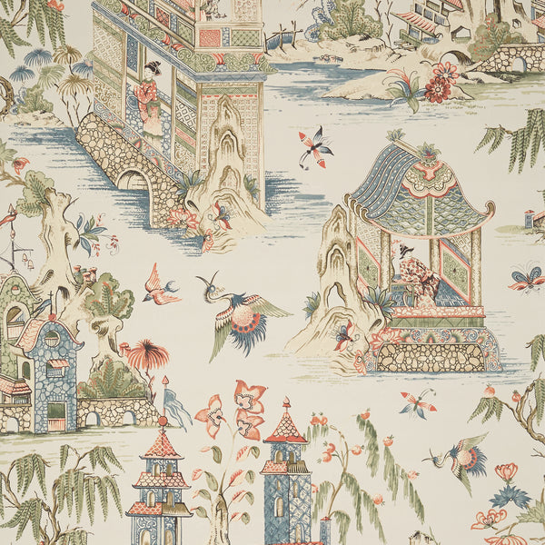 Grand Palace Taupe - Taupe Wallcovering | Thibaut