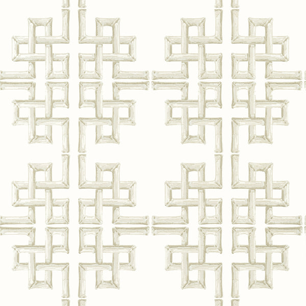 Boca Bamboo Beige - Beige Wallcovering | Thibaut