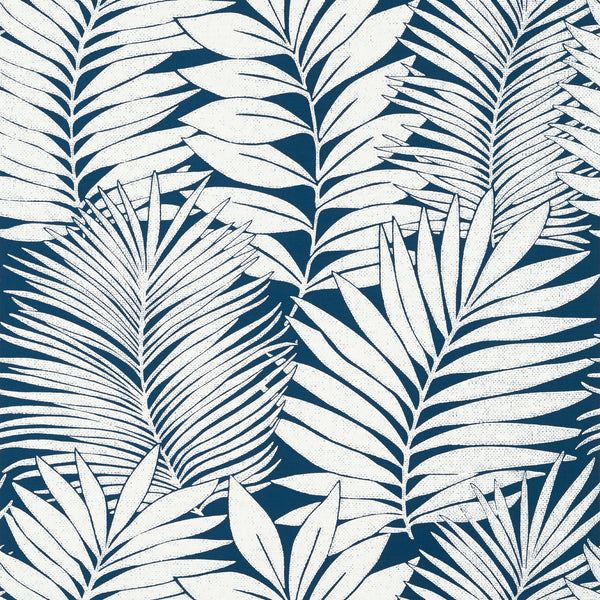 Siesta Key Navy - Navy Wallcovering | Thibaut