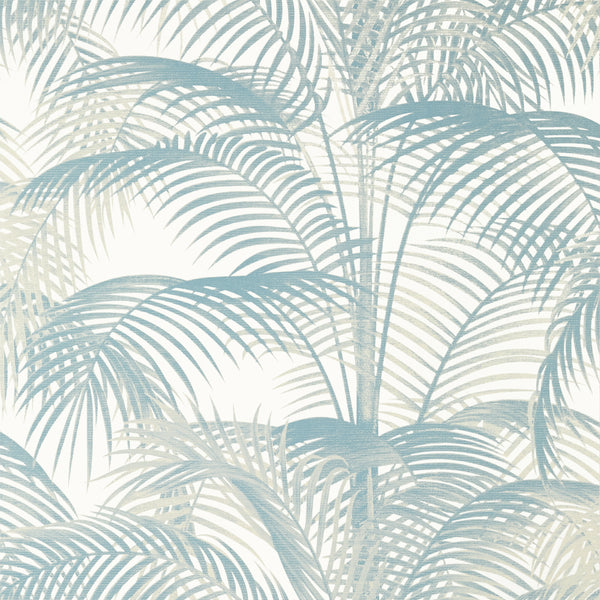 Delray Spa Blue - Spa Blue Wallcovering | Thibaut