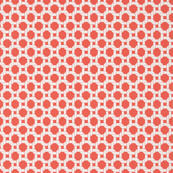 Charter Coral - Coral Wallcovering | Thibaut